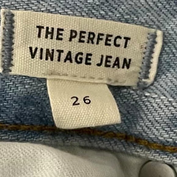 Madewell Size 26  The Perfect Vintage Light Wash Jeans - Picture 5 of 8